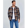image:imageCOOFANDY Mens Flannel Shirts Long Sleeve Button Down Shirt Casual Shirts Work Shirts for MenHomestead Plaid