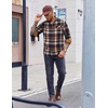 image:imageCOOFANDY Mens Flannel Shirts Long Sleeve Button Down Shirt Casual Shirts Work Shirts for MenHomestead Plaid