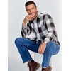 image:imageCOOFANDY Mens Flannel Shirts Long Sleeve Button Down Shirt Casual Shirts Work Shirts for MenHuntsman Charcoal Plaid