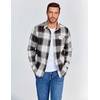 image:imageCOOFANDY Mens Flannel Shirts Long Sleeve Button Down Shirt Casual Shirts Work Shirts for MenHuntsman Charcoal Plaid