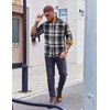 image:imageCOOFANDY Mens Flannel Shirts Long Sleeve Button Down Shirt Casual Shirts Work Shirts for MenMidnight Water Plaid