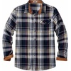 image:imageCOOFANDY Mens Flannel Shirts Long Sleeve Button Down Shirt Casual Shirts Work Shirts for MenMidnight Water Plaid
