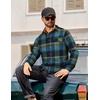 image:imageCOOFANDY Mens Flannel Shirts Long Sleeve Button Down Shirt Casual Shirts Work Shirts for MenRoyal Blue Black