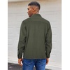 image:imageCOOFANDY Mens Flannel Shirts Long Sleeve Casual Cotton Plaid Button Down Shirt Jacket with PocketsArmy Green