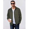 image:imageCOOFANDY Mens Flannel Shirts Long Sleeve Casual Cotton Plaid Button Down Shirt Jacket with PocketsArmy Green
