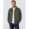 image:imageCOOFANDY Mens Flannel Shirts Long Sleeve Casual Cotton Plaid Button Down Shirt Jacket with PocketsArmy Green