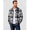 image:imageCOOFANDY Mens Flannel Shirts Long Sleeve Casual Cotton Plaid Button Down Shirt Jacket with PocketsBlack