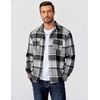 image:imageCOOFANDY Mens Flannel Shirts Long Sleeve Casual Cotton Plaid Button Down Shirt Jacket with PocketsBlack