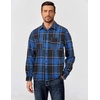 image:imageCOOFANDY Mens Flannel Shirts Long Sleeve Casual Cotton Plaid Button Down Shirt Jacket with PocketsBlackblue Plaid
