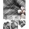 image:imageCOOFANDY Mens Flannel Shirts Long Sleeve Casual Cotton Plaid Button Down Shirt Jacket with PocketsGraphite Black