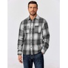 image:imageCOOFANDY Mens Flannel Shirts Long Sleeve Casual Cotton Plaid Button Down Shirt Jacket with PocketsGraphite Black