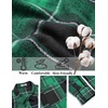 image:imageCOOFANDY Mens Flannel Shirts Long Sleeve Casual Cotton Plaid Button Down Shirt Jacket with PocketsGreenblack Plaid