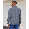 image:imageCOOFANDY Mens Flannel Shirts Long Sleeve Casual Cotton Plaid Button Down Shirt Jacket with PocketsGrey Blue