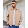 image:imageCOOFANDY Mens Flannel Shirts Long Sleeve Casual Cotton Plaid Button Down Shirt Jacket with PocketsKhaki