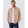image:imageCOOFANDY Mens Flannel Shirts Long Sleeve Casual Cotton Plaid Button Down Shirt Jacket with PocketsKhaki