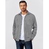 image:imageCOOFANDY Mens Flannel Shirts Long Sleeve Casual Cotton Plaid Button Down Shirt Jacket with PocketsLight Gray