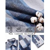 image:imageCOOFANDY Mens Flannel Shirts Long Sleeve Casual Cotton Plaid Button Down Shirt Jacket with PocketsNavy Blue Plaid