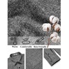 image:imageCOOFANDY Mens Flannel Shirts Long Sleeve Casual Cotton Plaid Button Down Shirt Jacket with PocketsPureblack