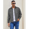 image:imageCOOFANDY Mens Flannel Shirts Long Sleeve Casual Cotton Plaid Button Down Shirt Jacket with PocketsPureblack