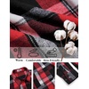 image:imageCOOFANDY Mens Flannel Shirts Long Sleeve Casual Cotton Plaid Button Down Shirt Jacket with PocketsRedblack Plaid