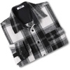 image:imageCOOFANDY Mens Flannel Shirts Long Sleeve Cotton Plaid Shirt Jacket Casual Button Down Shirt with PocketsBlackblock