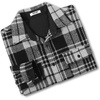 image:imageCOOFANDY Mens Flannel Shirts Long Sleeve Cotton Plaid Shirt Jacket Casual Button Down Shirt with PocketsBlackline