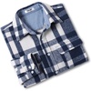 image:imageCOOFANDY Mens Flannel Shirts Long Sleeve Cotton Plaid Shirt Jacket Casual Button Down Shirt with PocketsBlue