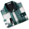 image:imageCOOFANDY Mens Flannel Shirts Long Sleeve Cotton Plaid Shirt Jacket Casual Button Down Shirt with PocketsGreen