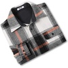 image:imageCOOFANDY Mens Flannel Shirts Long Sleeve Cotton Plaid Shirt Jacket Casual Button Down Shirt with PocketsGrey
