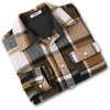 image:imageCOOFANDY Mens Flannel Shirts Long Sleeve Cotton Plaid Shirt Jacket Casual Button Down Shirt with PocketsKhaki