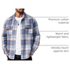 image:imageCOOFANDY Mens Flannel Shirts Long Sleeve Cotton Plaid Shirt Jacket Casual Button Down Shirt with PocketsLight Blue