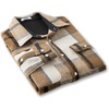 image:imageCOOFANDY Mens Flannel Shirts Long Sleeve Cotton Plaid Shirt Jacket Casual Button Down Shirt with PocketsLight Khaki White