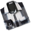 image:imageCOOFANDY Mens Flannel Shirts Long Sleeve Cotton Plaid Shirt Jacket Casual Button Down Shirt with PocketsNavy Blue