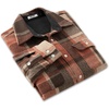 image:imageCOOFANDY Mens Flannel Shirts Long Sleeve Cotton Plaid Shirt Jacket Casual Button Down Shirt with PocketsOrange Red