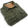 image:imageCOOFANDY Mens Flannel Shirts Long Sleeve Cotton Plaid Shirt Jacket Casual Button Down Shirt with PocketsSolid Army Green
