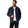 image:imageCOOFANDY Mens Flannel Shirts Long Sleeve Cotton Plaid Shirt Jacket Casual Button Down Shirt with PocketsSolid Navy Blue