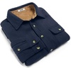 image:imageCOOFANDY Mens Flannel Shirts Long Sleeve Cotton Plaid Shirt Jacket Casual Button Down Shirt with PocketsSolid Navy Blue
