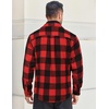 image:imageCOOFANDY Mens Flannel Shirts Long Sleeve Cotton Plaid Shirt Jacket Casual Button Down Shirt with PocketsWine Red