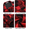 image:imageCOOFANDY Mens Flannel Shirts Long Sleeve Cotton Plaid Shirt Jacket Casual Button Down Shirt with PocketsWine Red