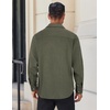 image:imageCOOFANDY Mens Flannel Shirts Long Sleeve Lightweight Plaid Shirt Casual Button Down Shirts JacketArmy Green