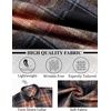 image:imageCOOFANDY Mens Flannel Shirts Long Sleeve Lightweight Plaid Shirt Casual Button Down Shirts JacketBlack Orange