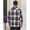 image:imageCOOFANDY Mens Flannel Shirts Long Sleeve Lightweight Plaid Shirt Casual Button Down Shirts JacketBlue Plaid