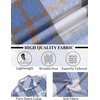 image:imageCOOFANDY Mens Flannel Shirts Long Sleeve Lightweight Plaid Shirt Casual Button Down Shirts JacketBlue White Plaid