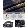 image:imageCOOFANDY Mens Flannel Shirts Long Sleeve Lightweight Plaid Shirt Casual Button Down Shirts JacketDark Blue