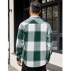 image:imageCOOFANDY Mens Flannel Shirts Long Sleeve Lightweight Plaid Shirt Casual Button Down Shirts JacketGreen
