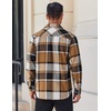 image:imageCOOFANDY Mens Flannel Shirts Long Sleeve Lightweight Plaid Shirt Casual Button Down Shirts JacketKhaki