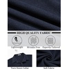 image:imageCOOFANDY Mens Flannel Shirts Long Sleeve Lightweight Plaid Shirt Casual Button Down Shirts JacketNavy Blue Solid