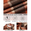 image:imageCOOFANDY Mens Flannel Shirts Long Sleeve Lightweight Plaid Shirt Casual Button Down Shirts JacketOrange Red