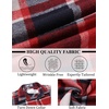 image:imageCOOFANDY Mens Flannel Shirts Long Sleeve Lightweight Plaid Shirt Casual Button Down Shirts JacketRed