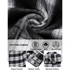 image:imageCOOFANDY Mens Flannel Shirts Long Sleeve Lightweight Plaid Shirt Casual Button Down Shirts with PocketBlack White